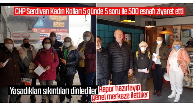 CHP SERDİVAN KADIN KOLLARI BAŞKANI SENEM YILDIRIM ''ESNAF İNİM İNİM İNLİYOR''