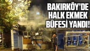 AKPli belediyeler kurulmasını engellemeye çalışıyordu... Halk Ekmek büfesinde yangın