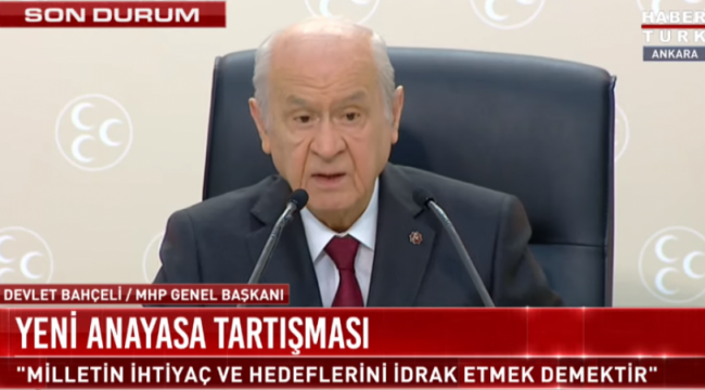 Devlet Bahçeli: 100 maddelik anayasa önerimizin hazırlığı tamamlandı