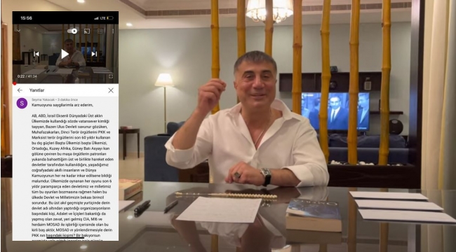 ORGANİZE SUÇ LİDERİ SEDAT PEKER VİDEOSUNDA DİKKAT ÇEKEN YORUM !