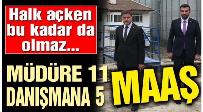 AK Partide durmak yok..Müdüre 11 maaş danışmanına 5 maaş