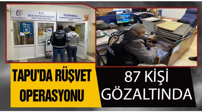 İstanbulda büyük rüşvet operasyonu: 87 gözaltı kararı
