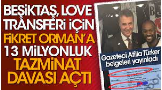 Beşiktaş eski başkan Fikret Ormana 13 milyonluk görevi kötüye kullanma davası açtı.