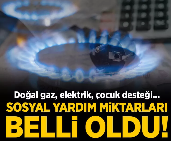 Yeni sosyal yardım miktarları belli oldu! İşte yeni doğal gaz, elektrik ve çocuk desteği ücretleri
