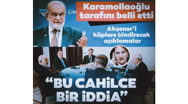 Temel Karamollaoğlu tarafını belli etti! Akşener'i küplere bindirecek açıklamalar
