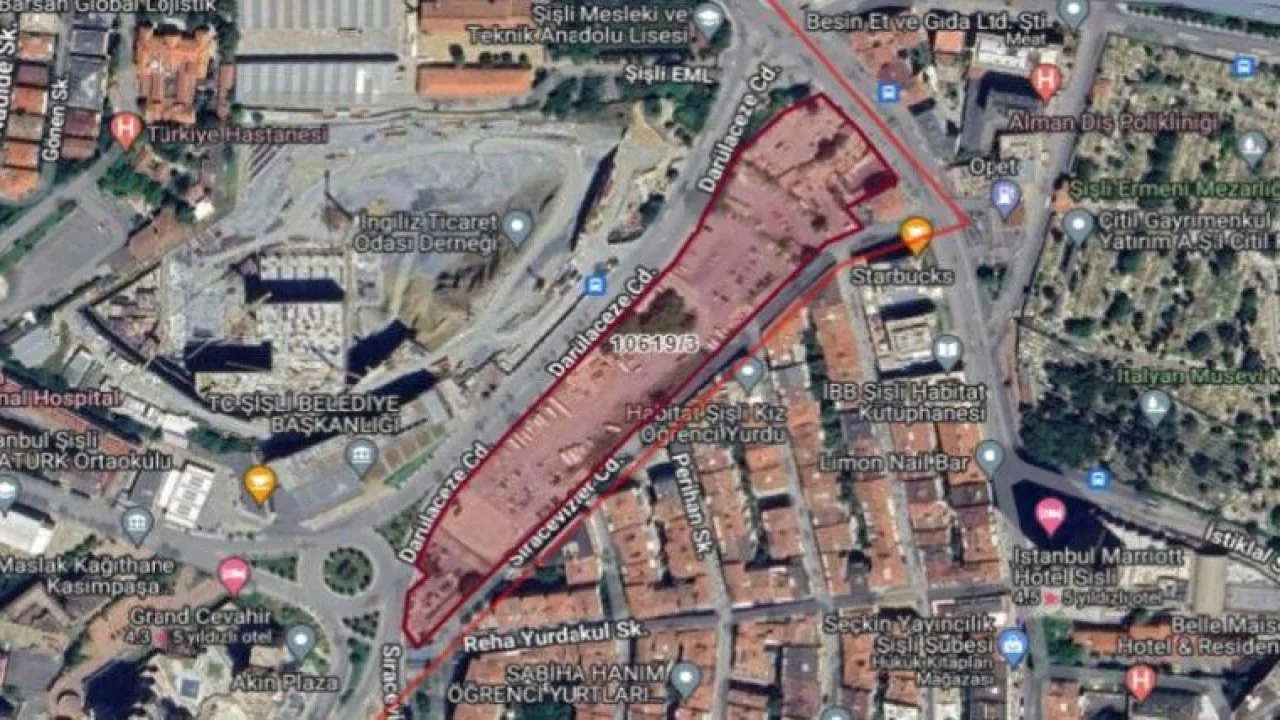 Şişli'de 'rezerv alan' ilan edilen mahalleye 72 katlı rezidans