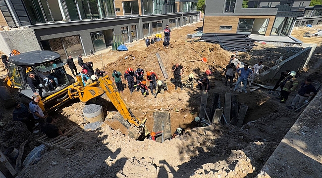 Çekmeköy'de inşaat alanında göçük: 1 işçi hayatını kaybetti