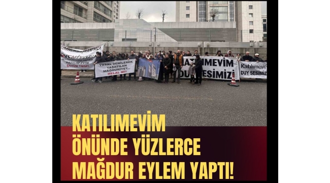 Katılımevim önünde yüzlerce mağdur eylem yaptı!